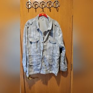 Maurices Size 3 3x Camo button down jacket- worn once